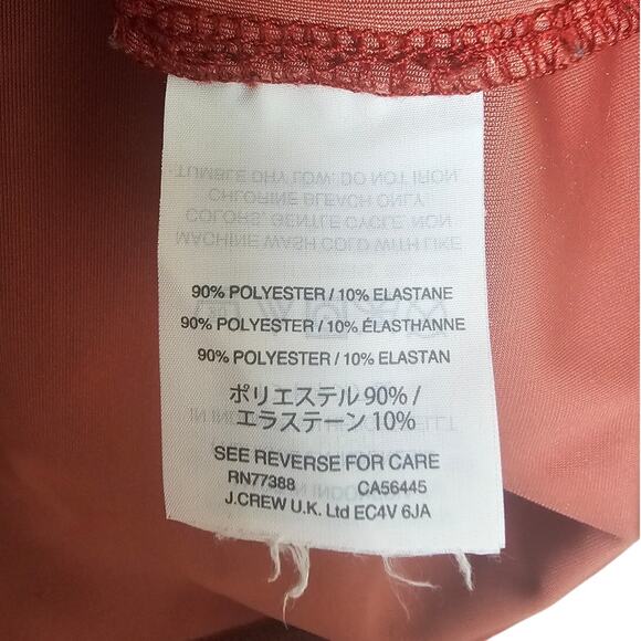 Madewell Velvet Mockneck Tee in Burnished Rust - Picture 6 of 6
